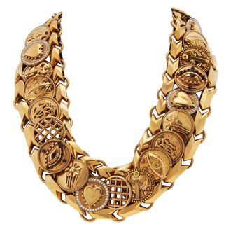 Roberto Cavalli Gold-Tone Statement Collar Necklace