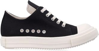 Rick Owens Black Lace-up Sneakers