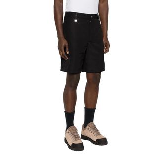 Moose Knuckles Casual Shorts, male, Black, Size: XL Brady Slick Cargo Short