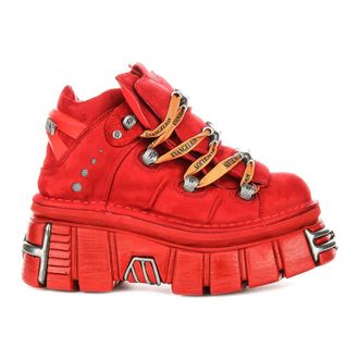 New Rock 106 Tower - unisex - New Rock - Lace-up Boots - Red - 3 UK - Shoes