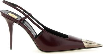 Saint Laurent Schoenen, Dames, Rood, 37 EU, Leer, Jeanne Slingback