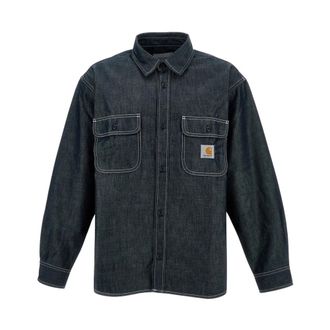 Carhartt Work in Progress Norco Overshirt - Heren - Spijkerjassen - Blauw - S - Katoen - Jassen