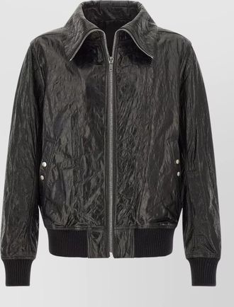 Rick Owens lamb leather bomber jacket