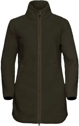 Jack Wolfskin High Curl Coat Fleecejacke f&uuml;r Damen | oliv