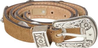 Golden Goose Lace Belt - Dames - Riemen - Beige - 75 CM - Leer - Accessoires