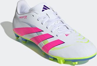 adidas Fussballschuh ADIDAS PERFORMANCE PREDATOR CLUB FG/MG, Damen, Gr. 44,5, weiss (cloud wei&szlig;, lucid pink, lucid lemon), Synthetik, Schuhe Fussballschuh, f