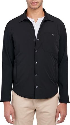 W.R.K Owen Snap-Up Shirt Jacket in Black at Nordstrom, Size Xx-Large
