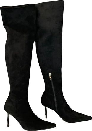 Generic Womens Pointed Toe High Heel Knee High Boots Fashion Dress Party Shoes