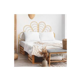 IDMarket Idmarket - Testiera 160 cm effetto rattan ivy