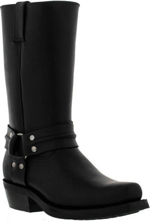 Grinders Renegade Hi Black Unisex Leather Boot Cowboy Western Bikers High Boots 10