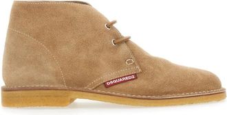 Dsquared2 Schoenen met Veters - Heren - Veterlaarzen - Beige - 41 EU - Su&egrave;de - Schoenen