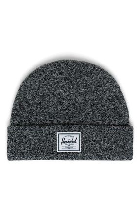 Herschel Elmer Shallow Beanie in Heather Black at Nordstrom