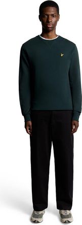 Lyle & Scott Crew Neck Sweater in Dark Green at Nordstrom, Size Xx-Large