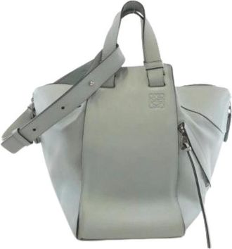 Loewe Pre-owned Handbags, female, Blue, Size: ONE SIZE Pre-owned Hammock Calf Shoulder Bag