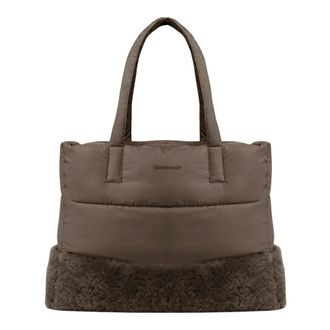 Bomboogie Bolso Tote Acolchado Bimaterial - Bags - Hombre - Marr&oacute;n - ONE SIZE