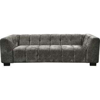 Habitat et Jardin Habitat Et Jardin - Sof&aacute; Recto De Dise&ntilde;o En Tejido De Chenilla 3 Plazas foch - Gris