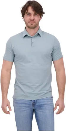 Slowear Slowear, Tops, Heren, Blauw, M, Katoen, Slim fit Ice Cotton Poloshirt