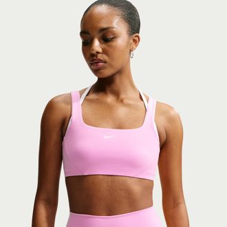 Nike Womens One Light-Support Sports Bra in Pink | IV4930-621