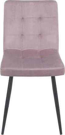 Vintahome Silla comedor terciopelo rosa
