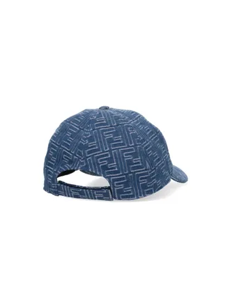 Fendi Mens Hats Blue Cotton
