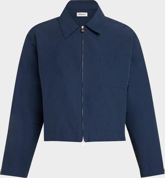 SIMKHAI Edison Zip-Front Shirt