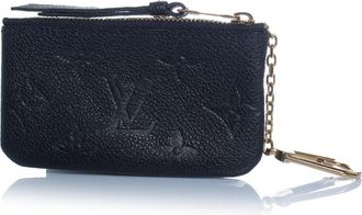 Louis Vuitton Pre-owned Mens leather monogram coin pouch - Black - One Size