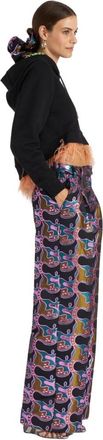 La DoubleJ Lake Como Broek - Dames - Wijde Broeken - Veelkleurig - S - Leer - Broeken