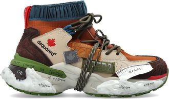 Dsquared2 Schoenen, Heren, Veelkleurig, 43 EU, Leer, Faster High-Top Sneakers