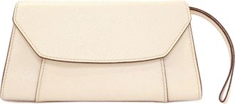 Valextra White Leather Clutch Bag (Pre-Owned)