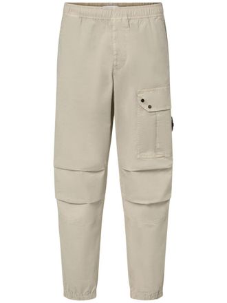 Stone Island logo-patch cargo pants - men - Spandex/Elastane/Cotton - 32 - Neutrals
