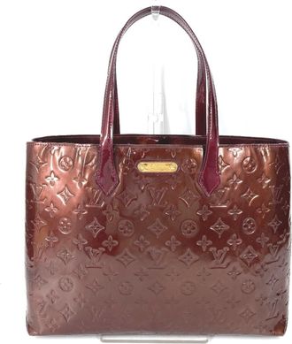Louis Vuitton Purple Monogram Vernis Handbag Shoulder Bag Tote Bag (Pre-Owned)