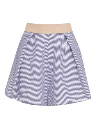 Gloria Coelho x Isabella Fiorentino striped shorts - Blue