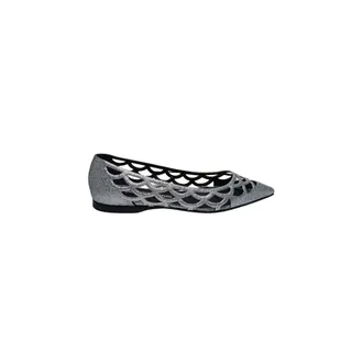 Sergio Rossi Schoenen, Dames, Grijs, 37 EU, Leer, scarpe basse Cuoio