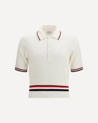 Thom Browne Woven cotton Polo Male 2