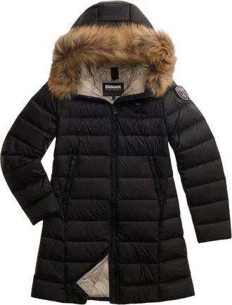 Blauer Kristin Long Down Jacket - Coats - Mujer - Negro - 2XL