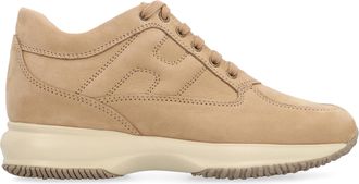 Hogan Womens Low-Top Sneakers Interactive Beige Chamois Trainers