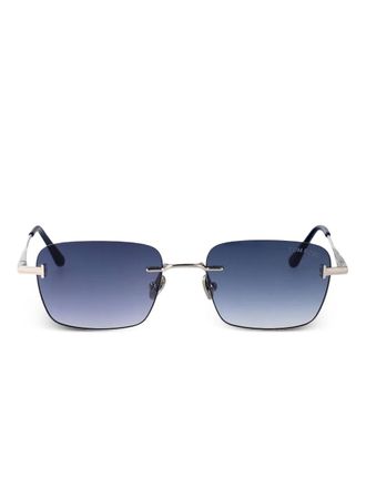 Tom Ford Eyewear Jake rectangle-frame sunglasses - men - Metal - 54 - Silver