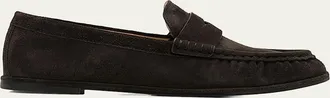 Stuart Weitzman Spencer Suede Penny Loafers
