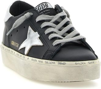 Golden Goose Womens Black Cowhide Chunky Sneakers