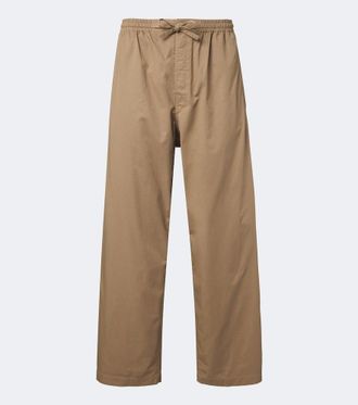 Christophe Lemaire Cotton twill wide-leg pants