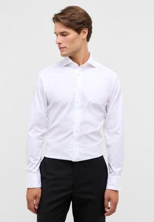 Eterna Langarmhemd ETERNA SLIM FIT, Herren, Gr. 38, Normalgr&ouml;ssen, weiss (wei&szlig;), Twill, 100% Baumwolle, schmal, Manschette, Hemden Langarmhemd, EASY IRON (b&uuml;