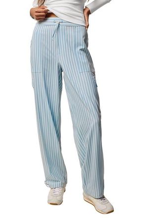 Greyson Windsor Stripe Ashe Cargo Pants in Air at Nordstrom, Size Medium