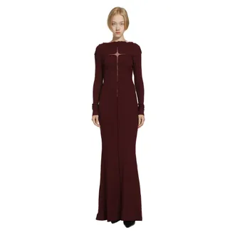 Daisy Knights Slubbed Rib Dress with Frayed Edges