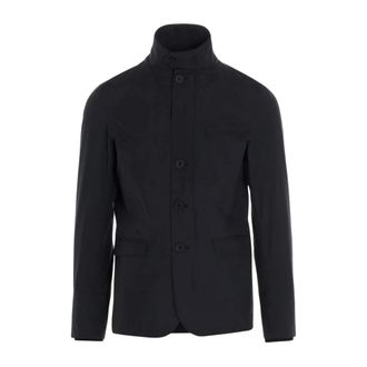 Herno Hoge Kraag Jas - Heren - Jassen - Zwart - Maat: XL Poliester