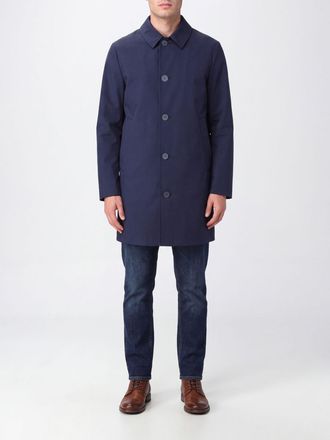 Roberto Ricci Design Single-Breasted Knee-Length Trench Coat in Technical Fabric