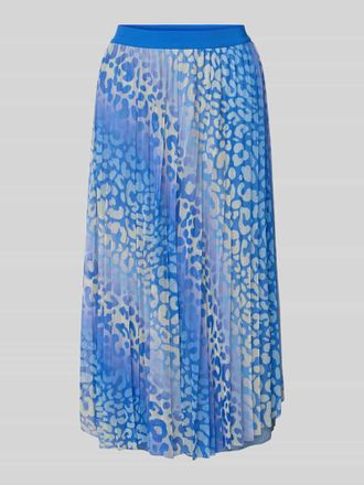 Rich & Royal Midirock mit Plisseefalten in Royal, Gr&ouml;&szlig;e XS