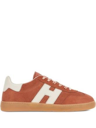 Hogan Cool suede sneakers - women - Calf Suede/Fabric/Rubber - 36.5 - Brown