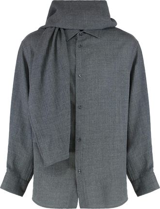 Darkpark George Shirt With Detachable Wool Scarf
