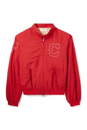 Cherry Los Angeles Logo-Embroidered Shell Bomber Jacket