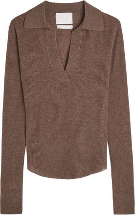 Citizens Of Humanity Citizens OF Humanity Simone Wool and Cashmere-blend Polo top - Grey - S (UK8-10 / S)